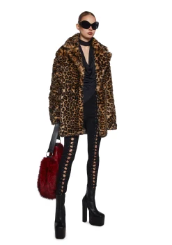 Current Mood Dresses*Captivating Gazes Slip Dress - Leopard