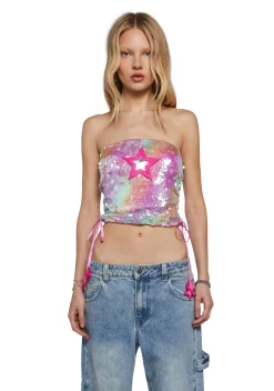 Club Exx Bottoms|Pants*Carnival Starscape Flared Pants