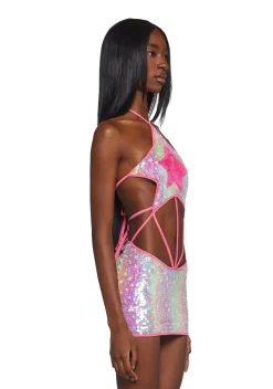 Club Exx Tops|Plus*Carnival Starscape Tube Top