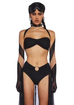 Club Exx Tops*Celestial Haze Wrap Top