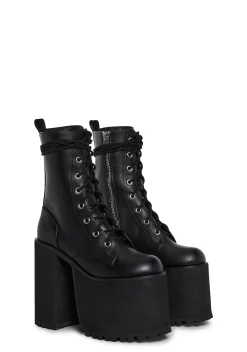 Current Mood Boots*Chaos Creators Platform Combat Boots
