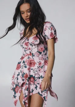Current Mood Dresses|Mini Dresses*Chasin’ Rainbows Mini Dress - Pink Floral