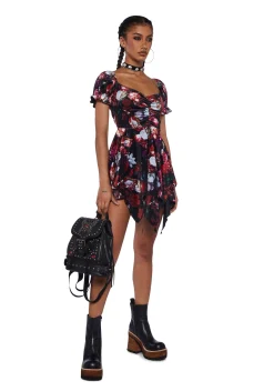 Current Mood Dresses|Mini Dresses*Chasin' Rainbows Mini Dress - Floral