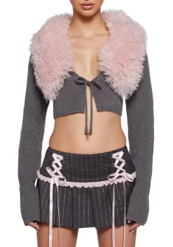 Sugar Thrillz Tops|Plus*Chasing Heartbeats Cropped Cardigan