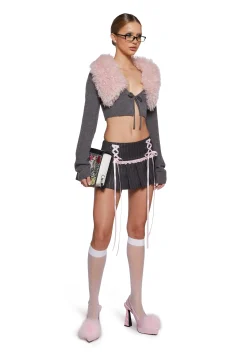 Sugar Thrillz Tops|Plus*Chasing Heartbeats Cropped Cardigan