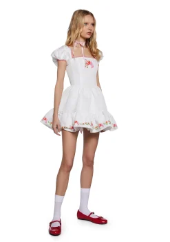 Dolls Kill | Care Bears x Strawberry Shortcake Dresses|Plus*Cheerful Spirits Fit N’ Flare Dress
