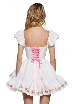 Dolls Kill | Care Bears x Strawberry Shortcake Dresses|Plus*Cheerful Spirits Fit N’ Flare Dress