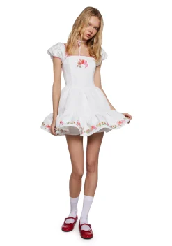 Dolls Kill | Care Bears x Strawberry Shortcake Dresses|Plus*Cheerful Spirits Fit N’ Flare Dress