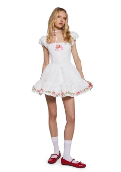 Dolls Kill | Care Bears x Strawberry Shortcake Dresses|Plus*Cheerful Spirits Fit N’ Flare Dress