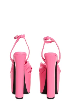 Current Mood Platforms|Heels*Cheers To U Platform Sandals - Pink