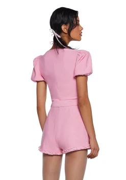 Sugar Thrillz Jumpsuits & Rompers*Chic Manners Short Sleeve Romper