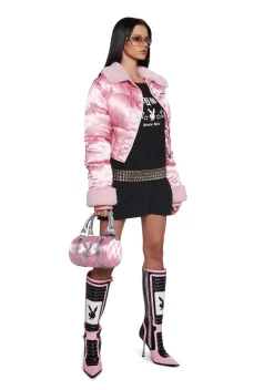 Playboy by Dolls Kill Tops*Chilling At the Mansion Long Sleeve Top