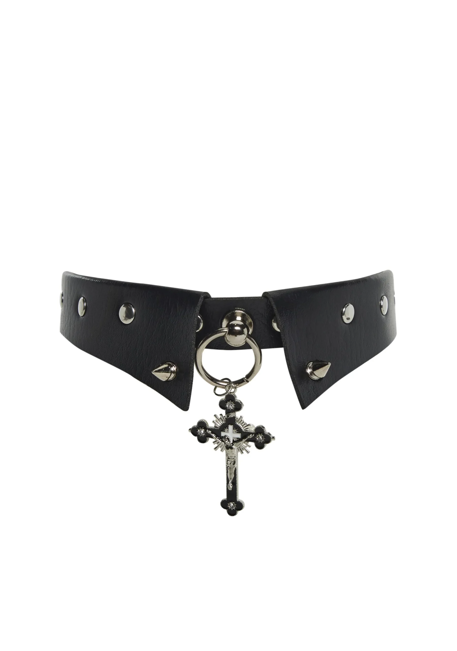 Widow Jewelry*Choker Collar With Cross
