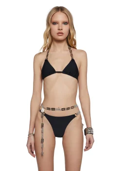 DARKER WAVS Swim*Chord Bikini Set With Razor Charms