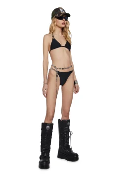 DARKER WAVS Swim*Chord Bikini Set With Razor Charms