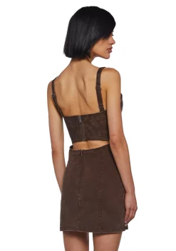 DARKER WAVS Dresses*Chord Corset Dress