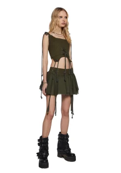 DARKER WAVS Corsets|Tops*Chord Laced Corset Top