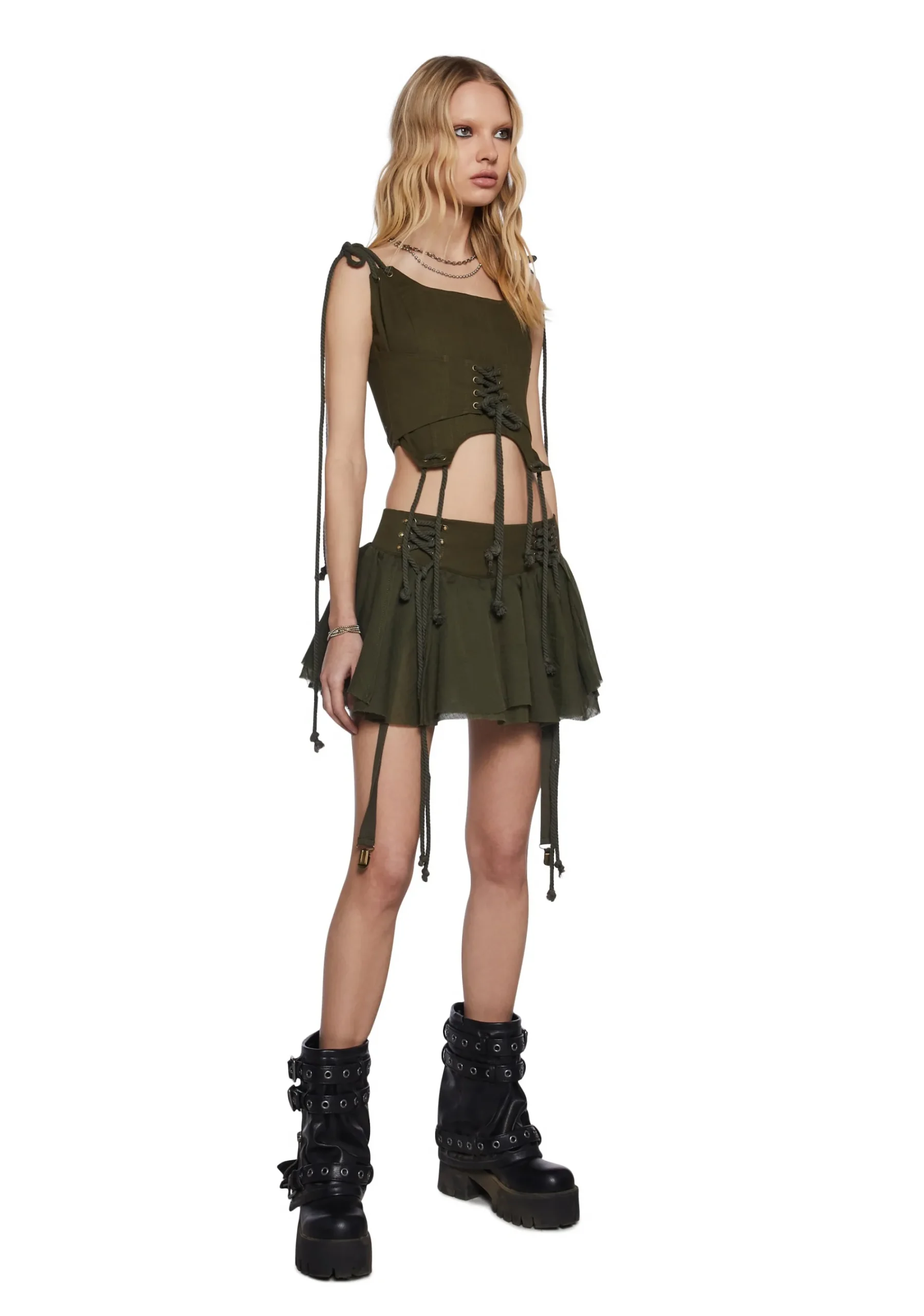 DARKER WAVS Corsets|Tops*Chord Laced Corset Top