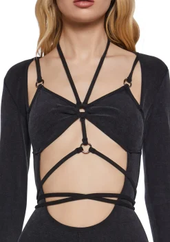 DARKER WAVS Jumpsuits & Rompers*Chord Strappy Catsuit