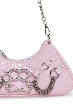 Generation Kiss Bags*Ciska Brass Knuckle Shoulder Bag - Pink