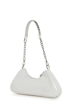 Generation Kiss Bags*Ciska Brass Knuckle Shoulder Bag - White