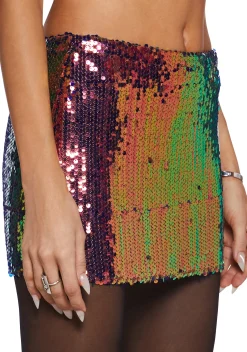 Current Mood Bottoms|Skirts*City Sparks Sequined Skirt