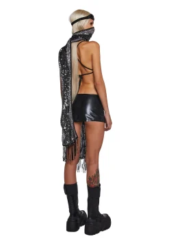 Club Exx Scarves & Gloves*Clear Curiosity Scarf - Metallic