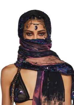 Club Exx Scarves & Gloves*Clear Curiosity Scarf - Multi