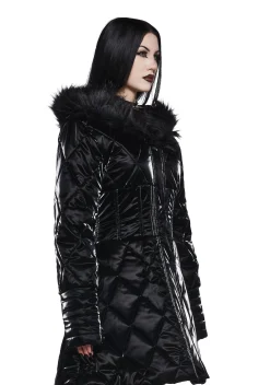 Widow Outerwear*Cloaked In Darkness Corseted Puffer Jacket
