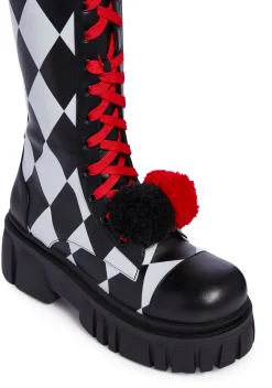 Trickz N' Treatz Boots|Platforms*Clown Antics Platform Boots