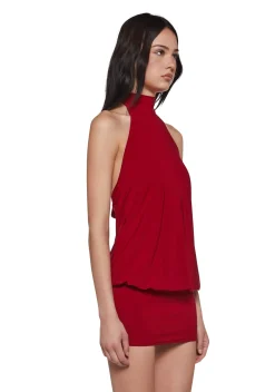 x_Blue Blush Dresses*Club Moves Halter Dress - Red
