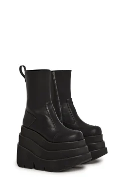 DARKER WAVS Boots|Platforms*Compression Stacked Platform Boots