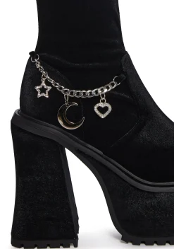Sugar Thrillz Boots|Platforms*Count Your Hexes Velvet Boots