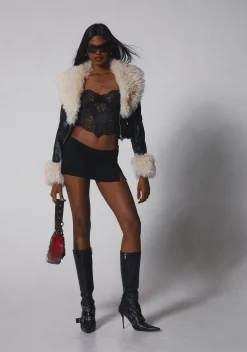Generation Kiss Outerwear|Plus*Covet Moto Jacket - Black