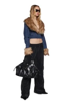Generation Kiss Outerwear|Plus*Covet Moto Jacket - Denim