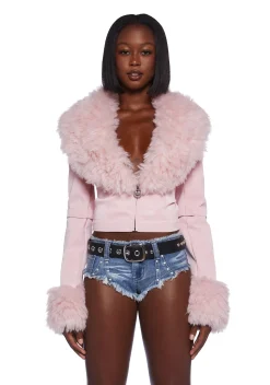 Generation Kiss Outerwear|Plus*Covet Moto Jacket - Pink