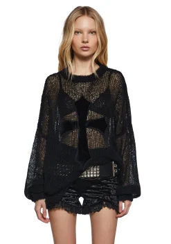 Widow Tops|Plus*Coveted Acts Knit Sweater