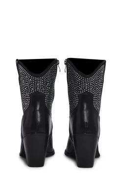 BOY x_BERNESS Boots|Cowboy Boots*Cowgirl Ways Western Boots - Black