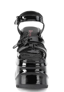 Demonia Platforms|Sandals*Creature Of Hell Patent Platform Sandals