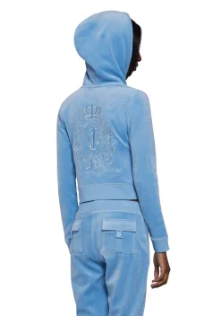 JUICY COUTURE Sweatshirts & Hoodies*Crown Heritage Cotton Velour Hoodie