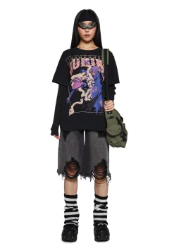 Dolls Kill x NARUTO SHIPPUDEN Tops*Cursed Legacy Long Sleeve Tee