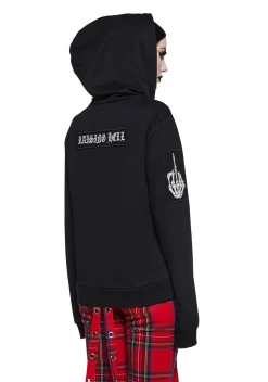 The Grave Girls Outerwear|Sweatshirts & Hoodies*Cursed Ways Zip-Up Hoodie