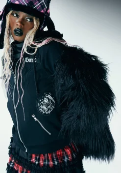 The Grave Girls Outerwear|Sweatshirts & Hoodies*Cursed Ways Zip-Up Hoodie