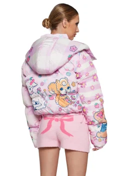 Sugar Thrillz Outerwear|Plus*Cute Critters Puffer Jacket