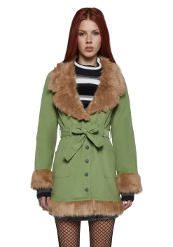 dELiA*s by Dolls Kill Outerwear*Daisy Dear Sherpa Coat
