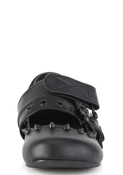 Demonia Flats|Mary Janes*Daisy-08 Studded Ballet Flats