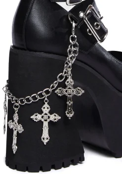 Widow Platforms|Mary Janes*Damned If I Do Platform Mary Janes