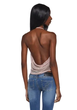 Club Exx Tops*Dance Beats Cowl Top