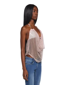 Club Exx Tops*Dance Beats Cowl Top