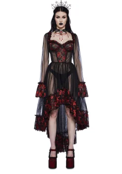 Widow Dresses*Dance With Death High-Low Dress